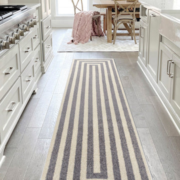 Bandol Modern Classic Mitre Stripe Area Rug